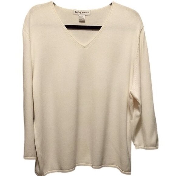 Hayley Waters Sweaters - Off White Sweater, 1X